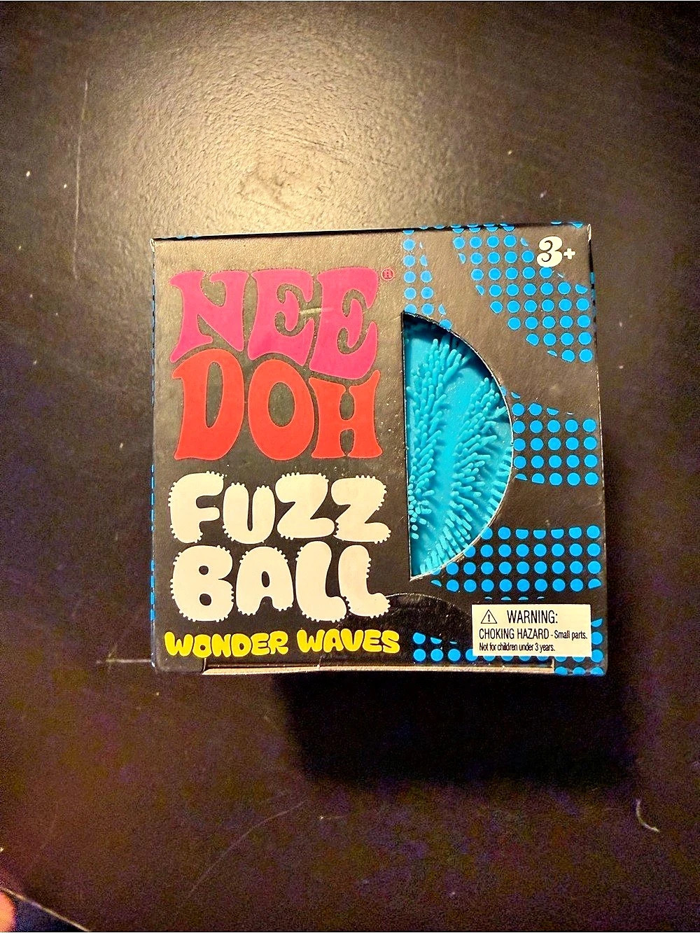 Nee Doh Fuzz Ball Wonder Waves Blue Toy